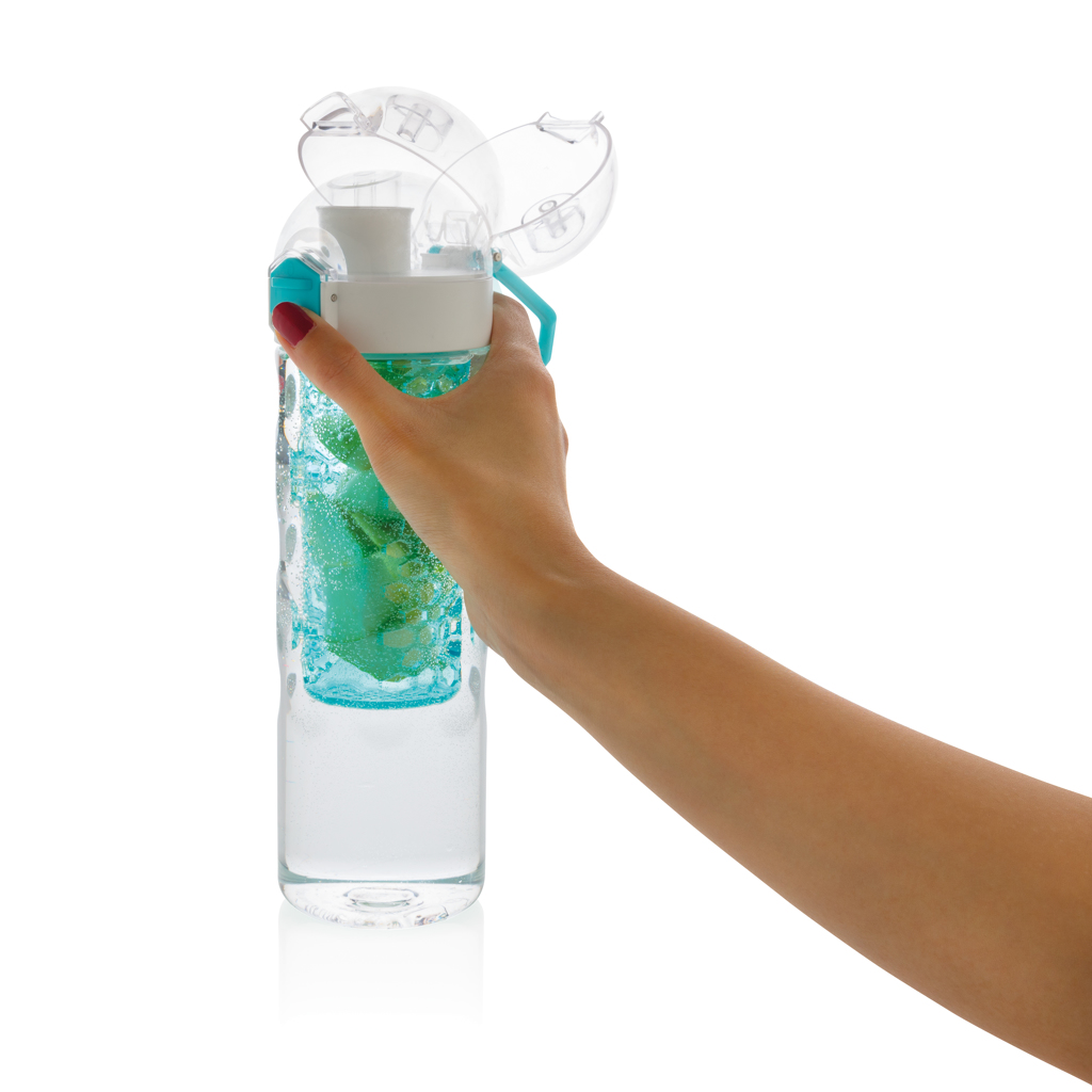 Botella infusora personalizada Honeycomb antigoteo con botón 700ml - Tazas y botellas - Regalo Promocional Personalizado - imagen 8