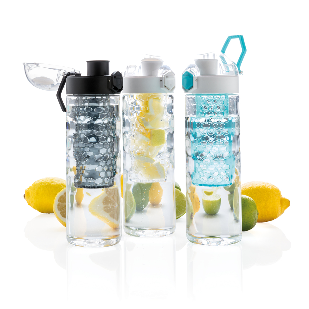 Botella infusora personalizada Honeycomb antigoteo con botón 700ml - Tazas y botellas - Regalo Promocional Personalizado - imagen 12