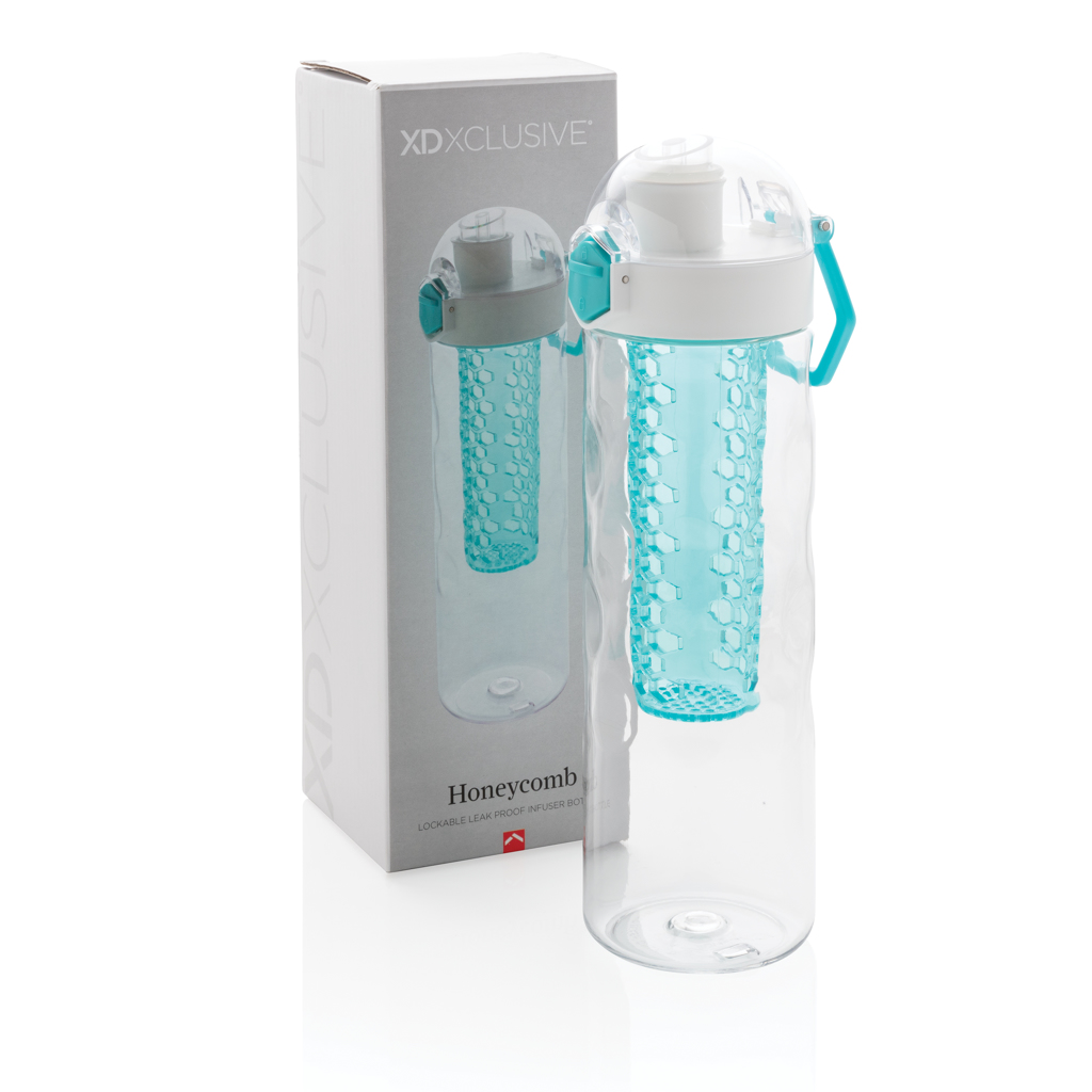 Botella infusora personalizada Honeycomb antigoteo con botón 700ml - Tazas y botellas - Regalo Promocional Personalizado - imagen 13