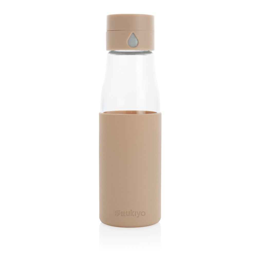Botella personalizada de hidratación de vidrio Ukiyo con funda 600ml - Tazas y botellas - Regalo Promocional Personalizado - imagen 3
