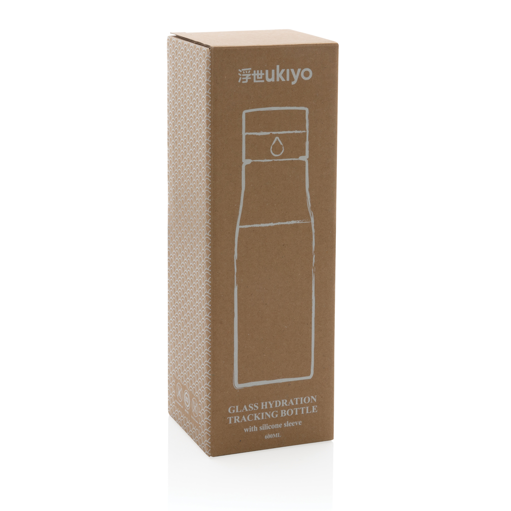 Botella personalizada de hidratación de vidrio Ukiyo con funda 600ml - Tazas y botellas - Regalo Promocional Personalizado - imagen 10