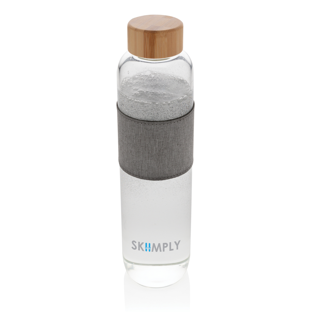 Botella personalizada Impact de vidrio borosilicato con bambú 750ml - Tazas y botellas - Regalo Promocional Personalizado - imagen 4