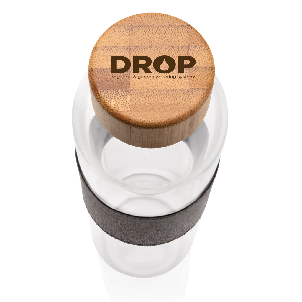 Botella personalizada Impact de vidrio borosilicato con bambú 750ml - Tazas y botellas - Regalo Promocional Personalizado - imagen 5