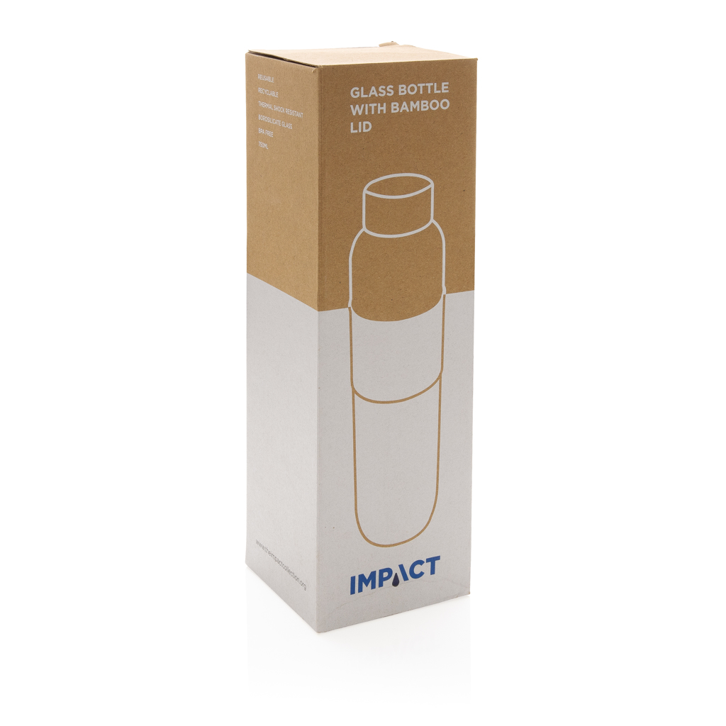 Botella personalizada Impact de vidrio borosilicato con bambú 750ml - Tazas y botellas - Regalo Promocional Personalizado - imagen 11