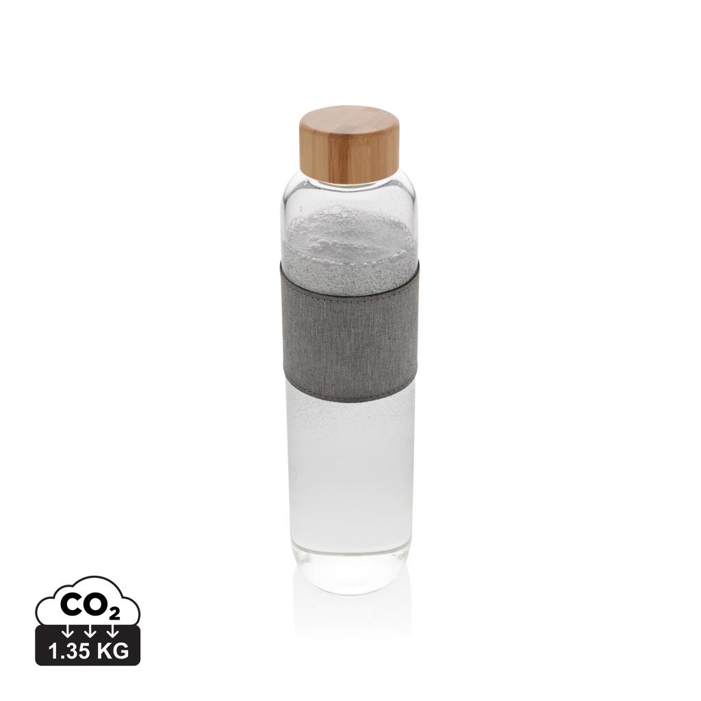 Botella personalizada Impact de vidrio borosilicato con bambú 750ml - Tazas y botellas - Regalo Promocional Personalizado