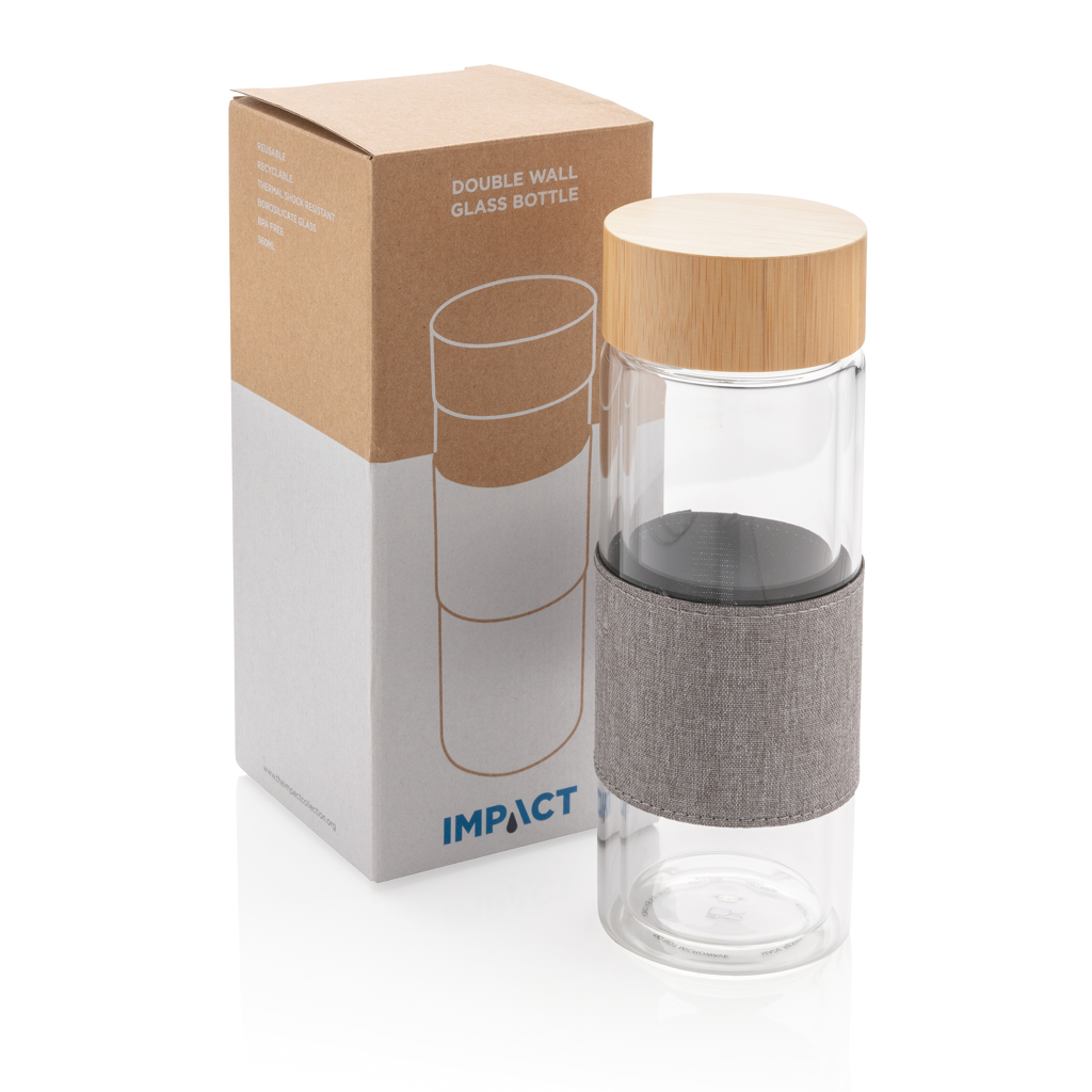 Botella personalizada Impact de vidrio borosilicato doble pared 360ml - Tazas y botellas - Regalo Promocional Personalizado - imagen 19