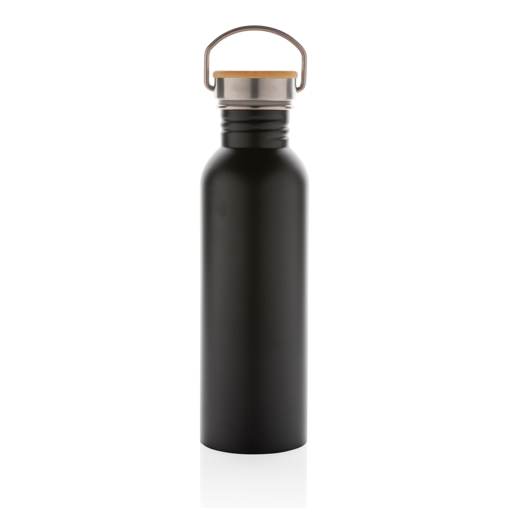 Botella personalizada moderna de acero inoxidable con tapa de bambú de 710ml - Tazas y botellas - Regalo Promocional Personalizado - imagen 3