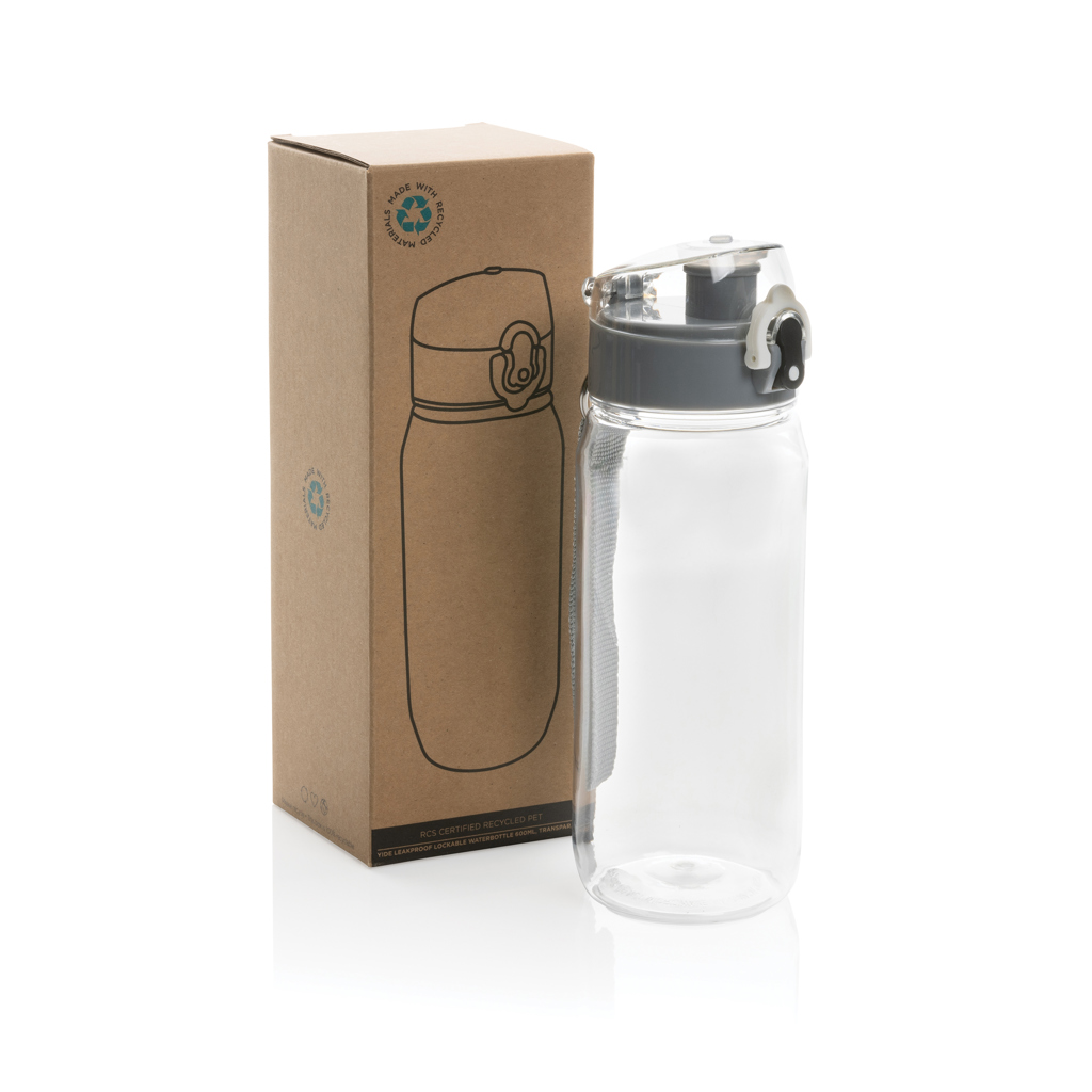 Botella de agua personalizada Yide antigoteo de PET reciclado RCS de 600ml - Tazas y botellas - Regalo Promocional Personalizado - imagen 9