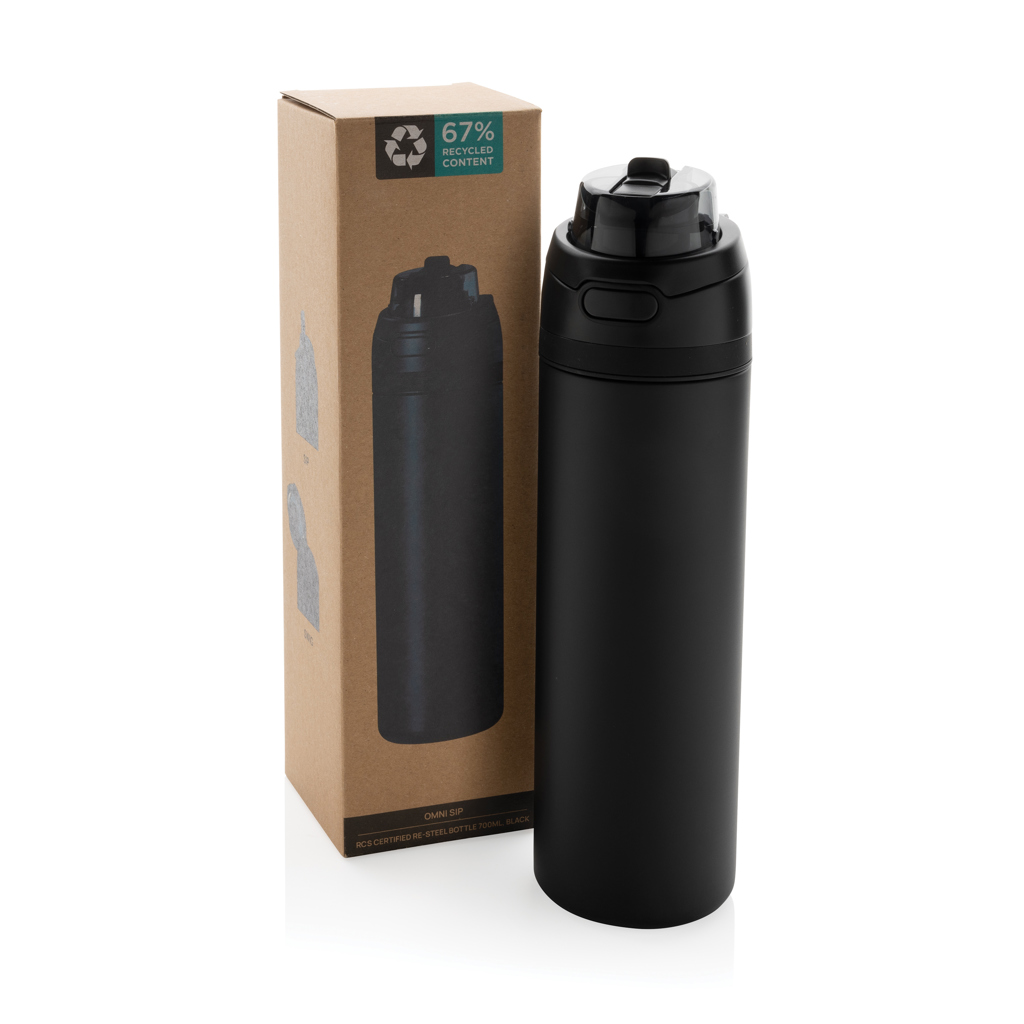 Botella personalizada con cerradura de acero certificada Omni Sip RCS de 700ml - Tazas y botellas - Regalo Promocional Personalizado - imagen 3