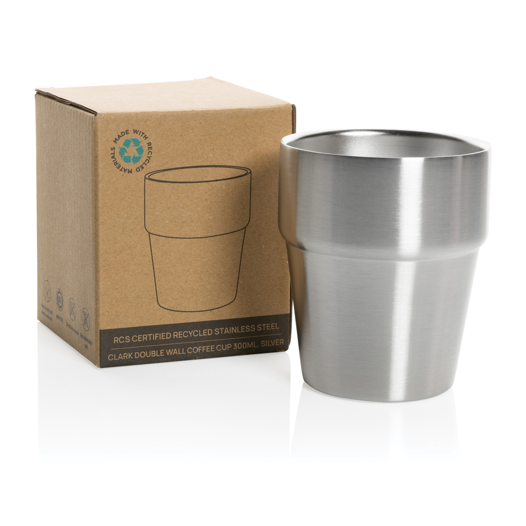 Taza personalizada de café Clark RCS de acero de doble pared de 300ml - Tazas y vasos personalizados - Regalo Promocional Personalizado - imagen 3