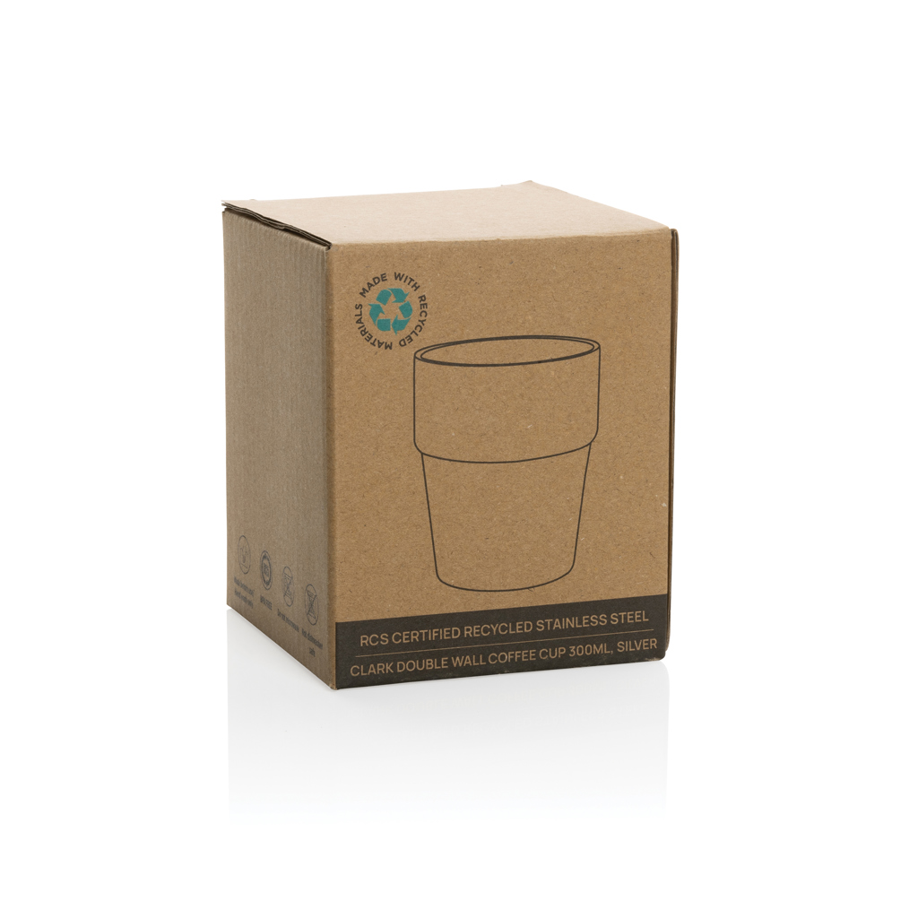 Taza personalizada de café Clark RCS de acero de doble pared de 300ml - Tazas y vasos personalizados - Regalo Promocional Personalizado - imagen 4