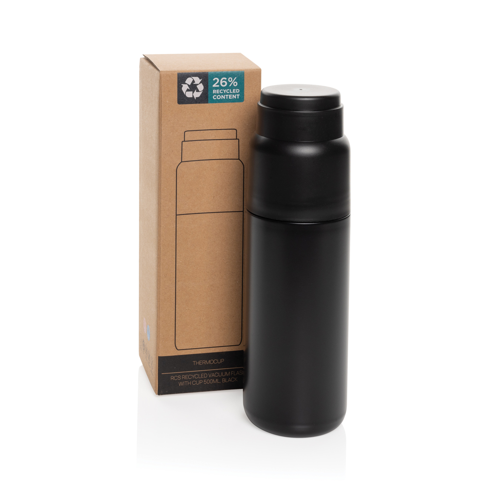 Termo reciclado Thermocup RCS con taza de 500 ml - Termos personalizados - Regalo Promocional Personalizado - imagen 3