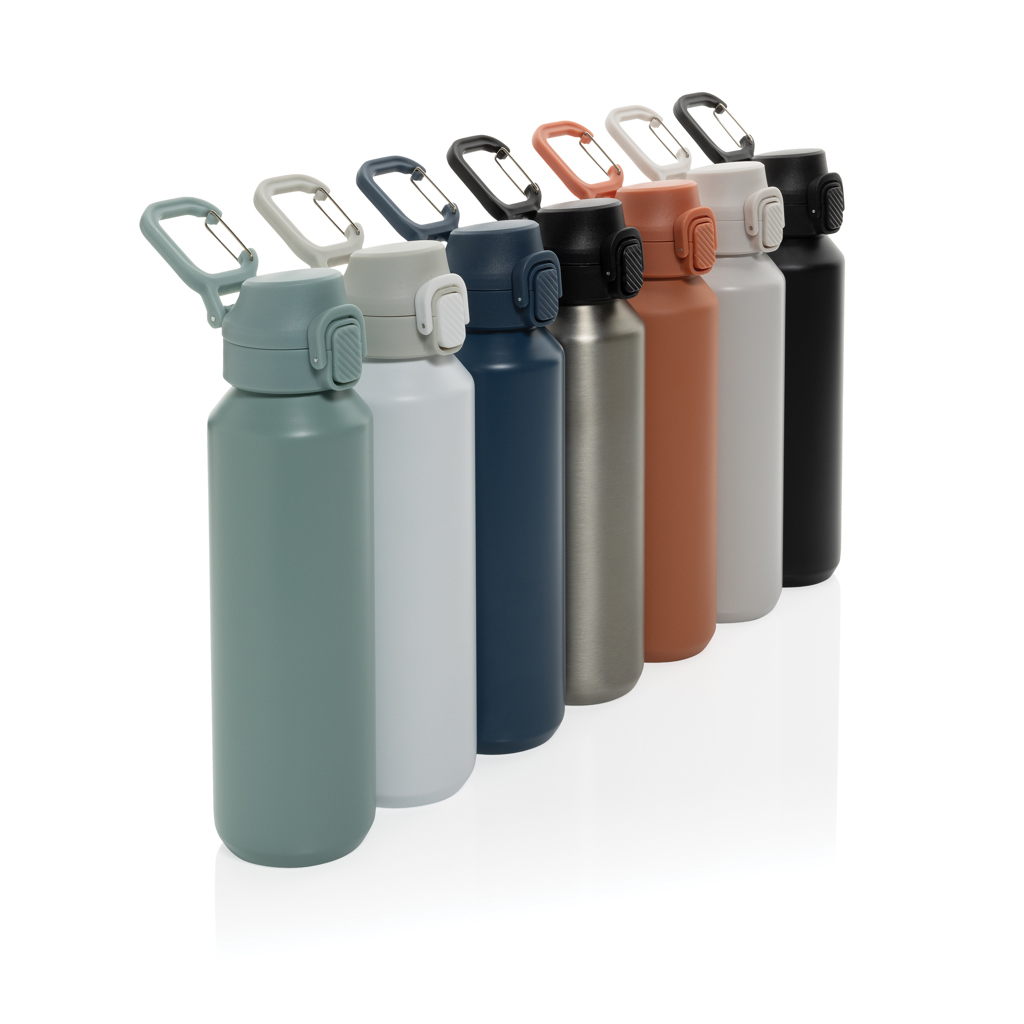 Botella personalizada deportiva Via RCS Re-steel con tapa bloqueable de 600ml - Termos personalizados - Regalo Promocional Personalizado - imagen 8