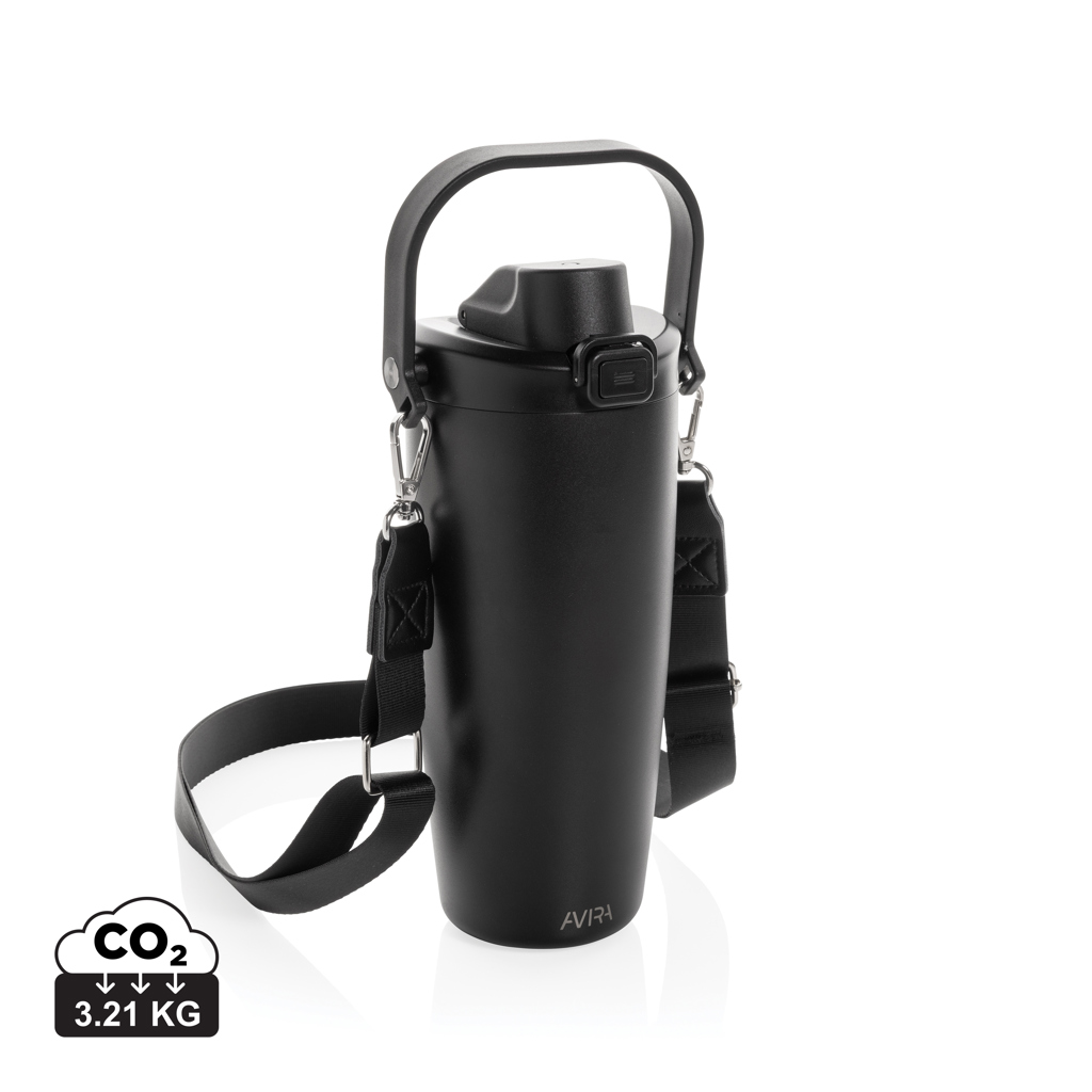 Taza con cierre Avira Ayala RCS Re-steel Duosip - Tazas y vasos personalizados - Regalo Promocional Personalizado