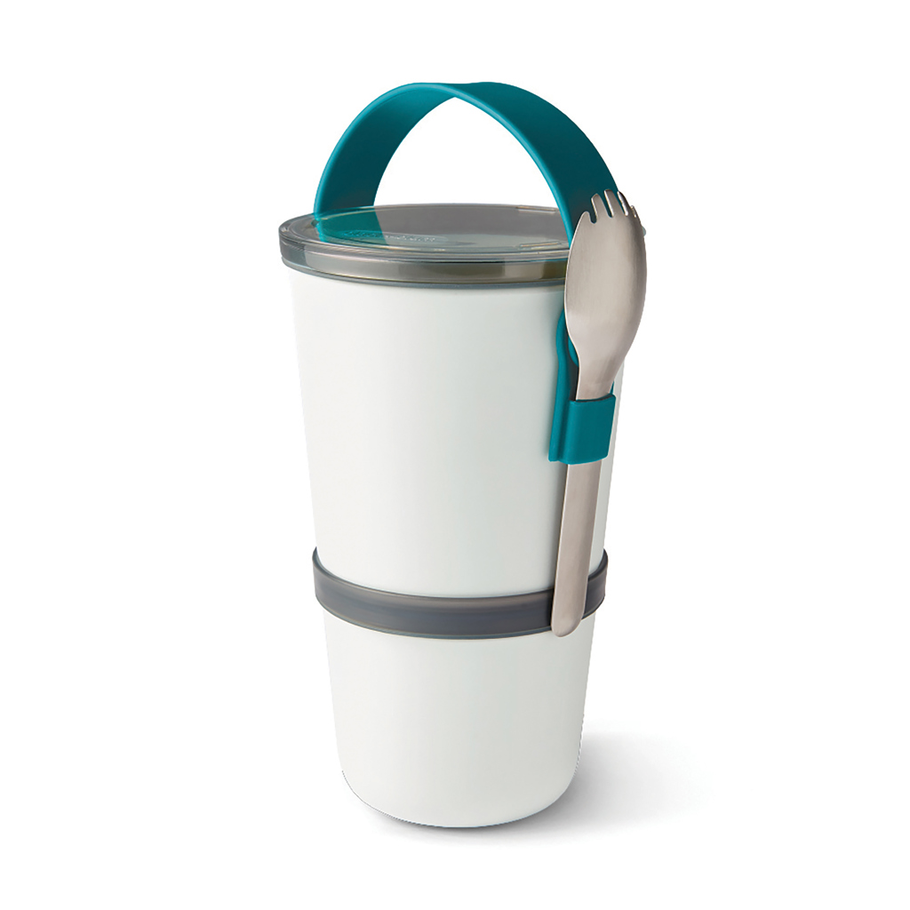 Fiambrera personalizada Black+Blum Original compacta con dos recipientes - Hogar - Regalo Promocional Personalizado - vista alternativa