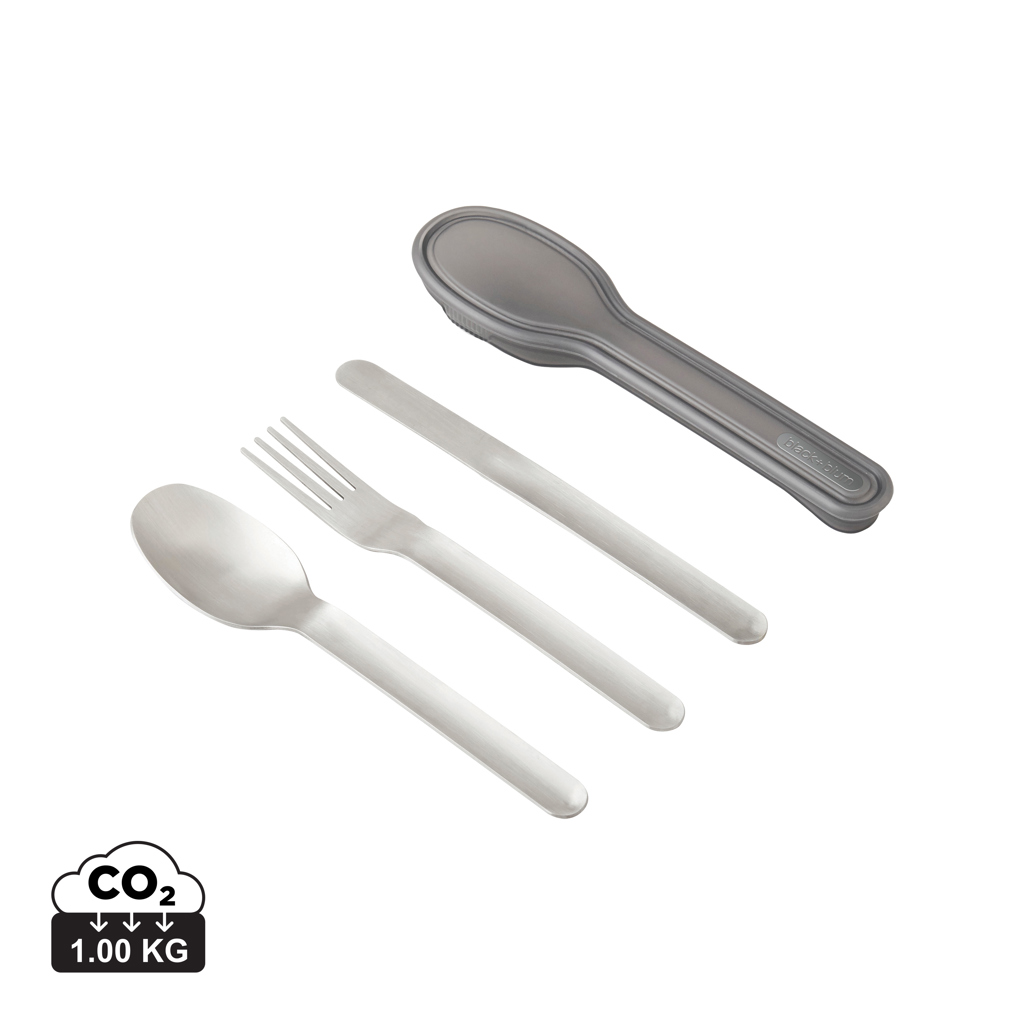 Set de cubiertos personalizado Black+Blum de acero inoxidable - Otros accesorios cocina - Regalo Promocional Personalizado