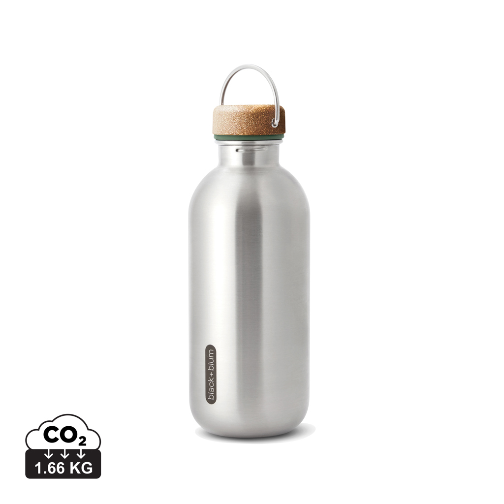 Botella de agua de acero Black+Blum 600ml - Tazas y botellas - Regalo Promocional Personalizado