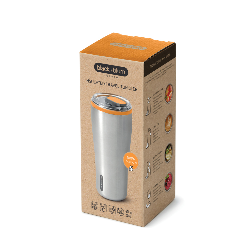 Vaso de viaje personalizado aislado Black+Blum de 600ml - Tazas y vasos personalizados - Regalo Promocional Personalizado - imagen 3