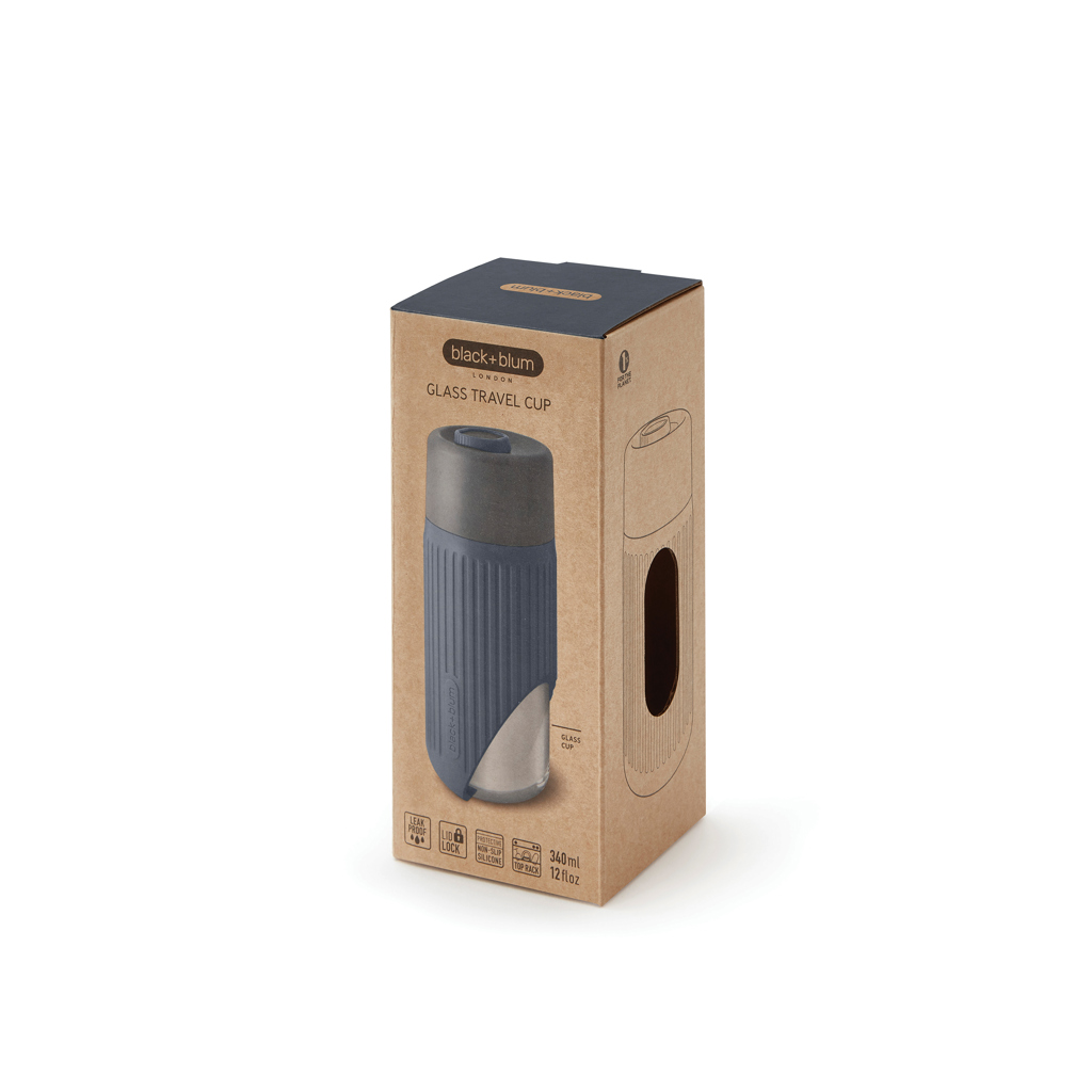 Vaso de vidrio Black+Blum de 340 ml - Tazas y vasos personalizados - Regalo Promocional Personalizado - imagen 3