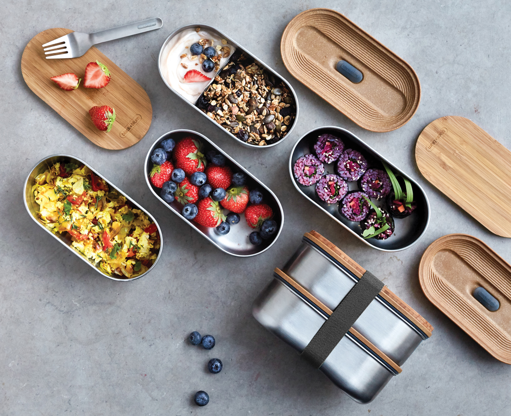 Tuppers Bento Doble de acero inoxidable Black+Blum - Termos personalizados - Regalo Promocional Personalizado - imagen 18