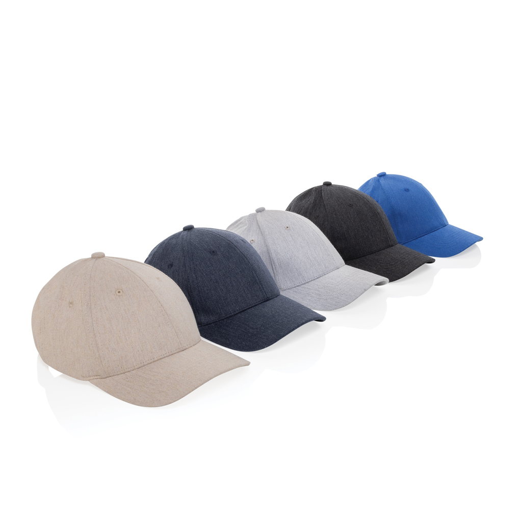 Gorra 6 paneles tejido jaspeado reciclado Milo AWARE™200 gr - Gorras y sombreros - Regalo Promocional Personalizado - imagen 5