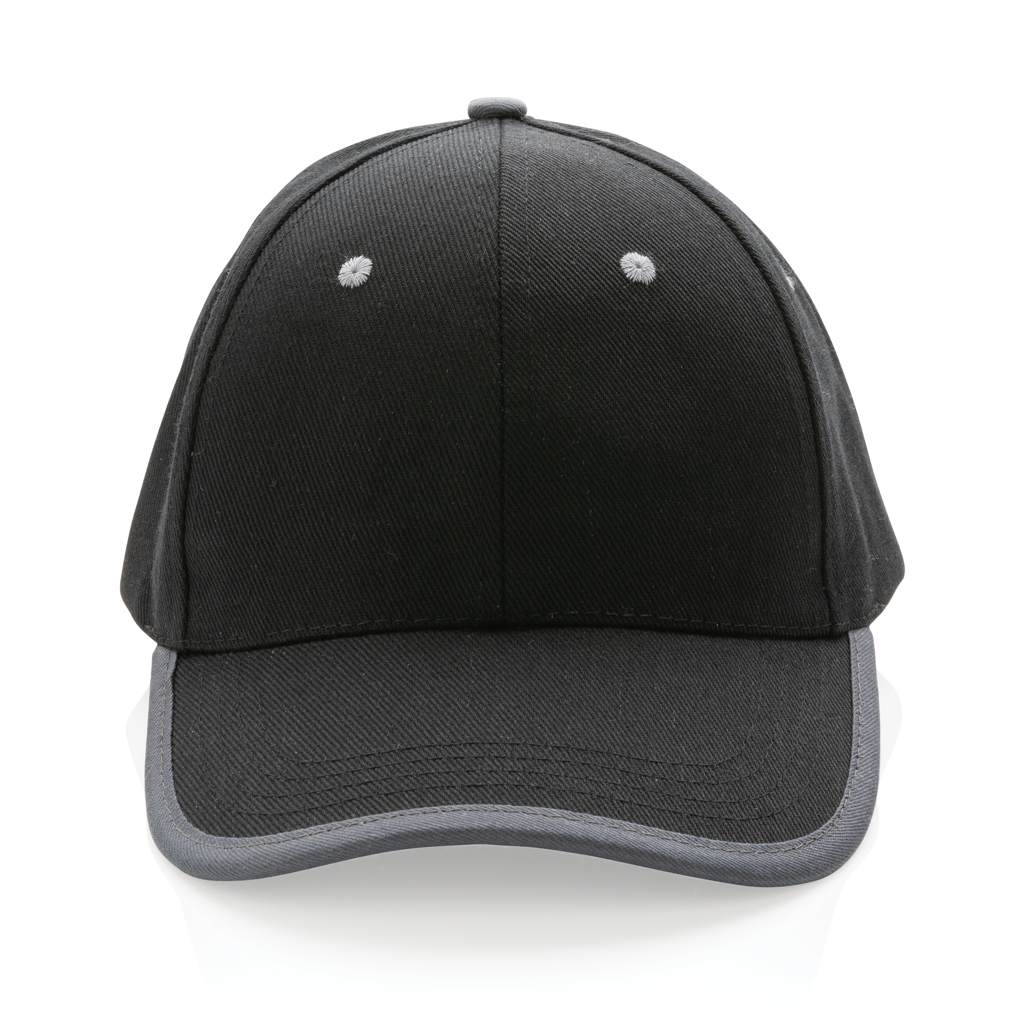 Gorra de 6 paneles de algodón cepillado 280gr Impact AWARE ™ - Gorras y sombreros - Regalo Promocional Personalizado - imagen 3