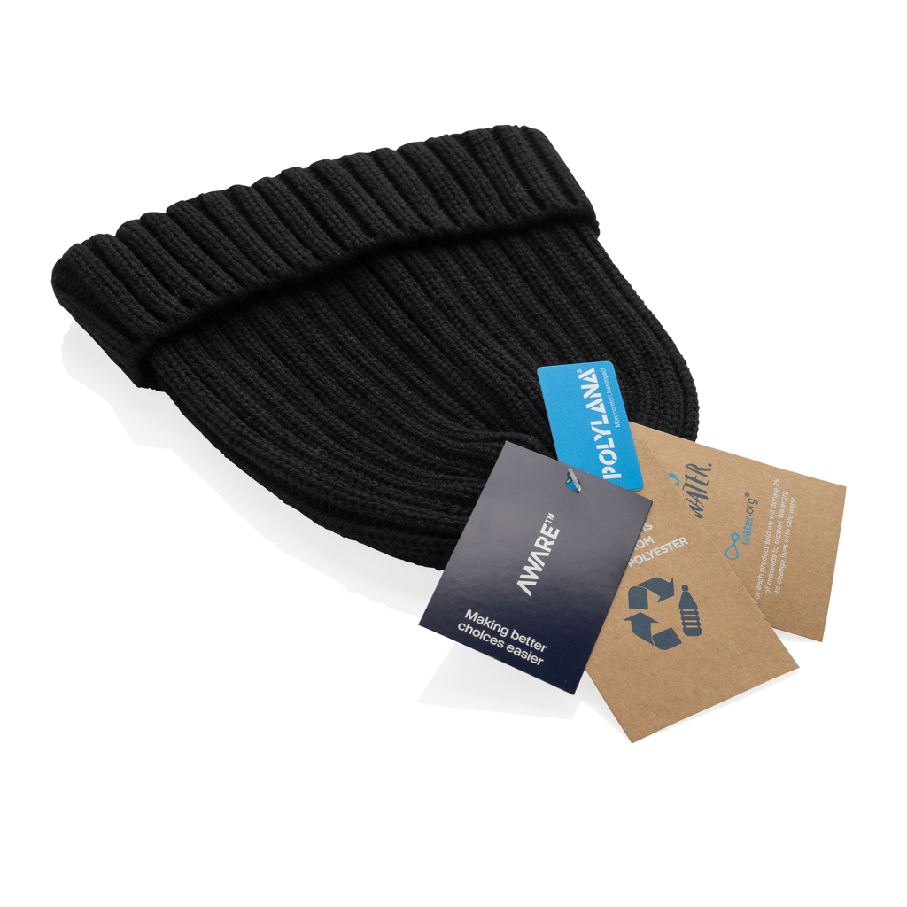 Gorro personalizado Kennedi AWARE™ Polylana® con canalé grande - Gorros personalizados - Regalo Promocional Personalizado - imagen 4