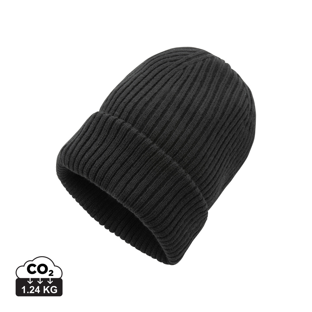 Gorro personalizado doble de punto Impact AWARE™ Polylana® - Gorros personalizados - Regalo Promocional Personalizado
