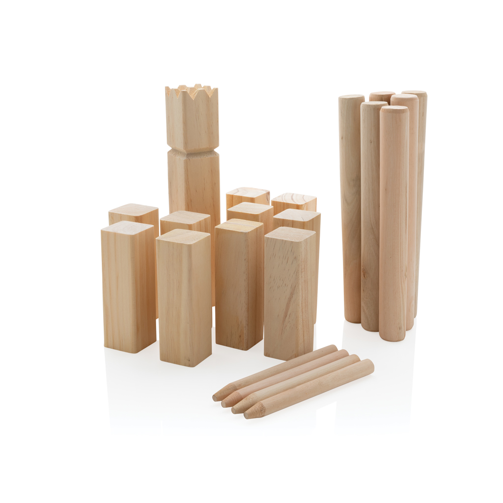 Juego kubb personalizado de madera sueco - Verano - Regalo Promocional Personalizado - vista alternativa
