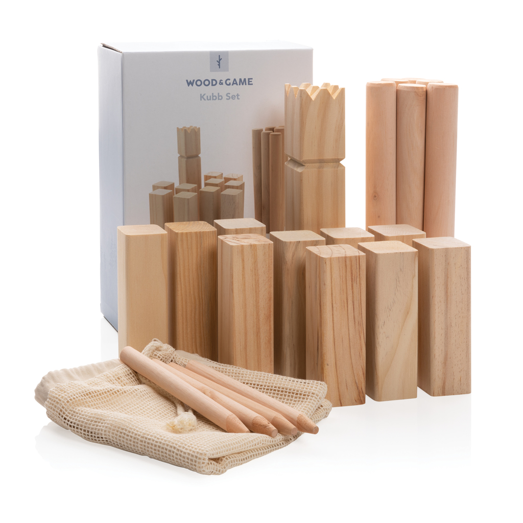 Juego kubb personalizado de madera sueco - Verano - Regalo Promocional Personalizado - imagen 7