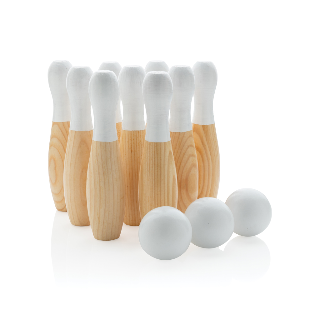 Juego de bolos personalizado de madera artesanal - Verano - Regalo Promocional Personalizado - imagen 2