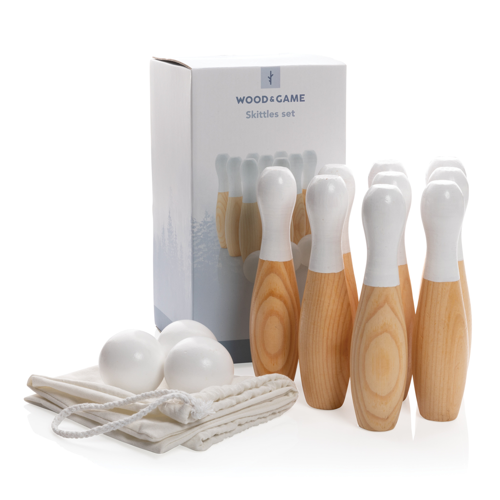 Juego de bolos personalizado de madera artesanal - Verano - Regalo Promocional Personalizado - imagen 8