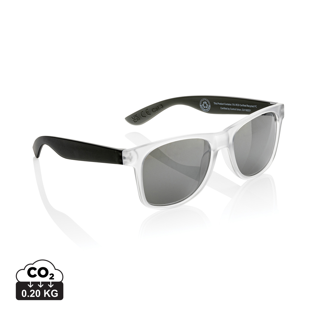 Gafas de sol personalizadas con lentes de espejo de PC reciclado Gleam RCS
