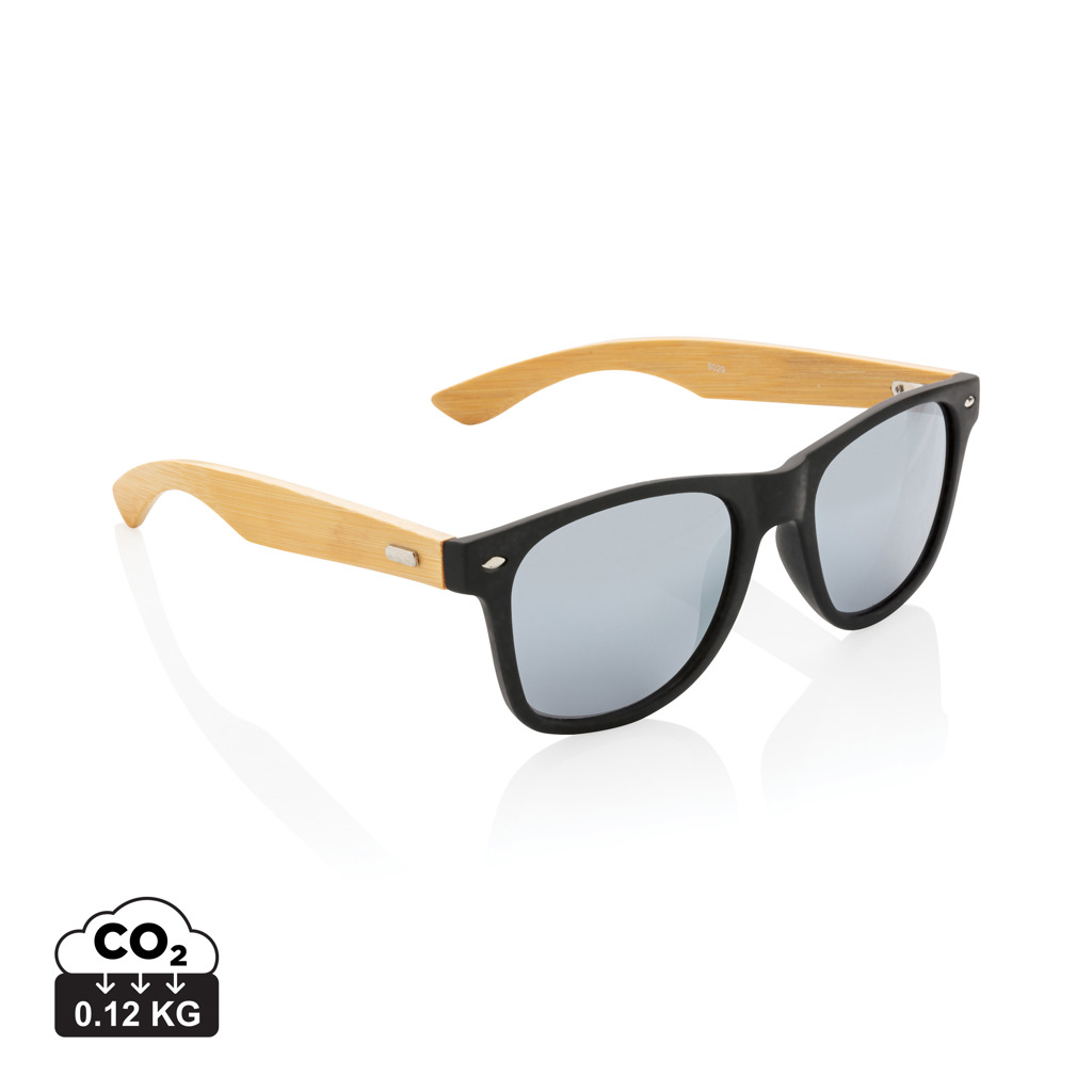 Gafas de sol personalizadas de plástico reciclado bambú y RCS - Verano - Regalo Promocional Personalizado