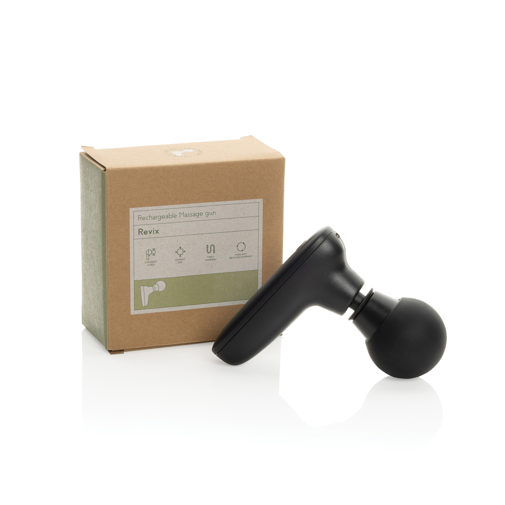 Pistola de masaje de plástico reciclado Revix RCS - Hogar - Regalo Promocional Personalizado - imagen 8