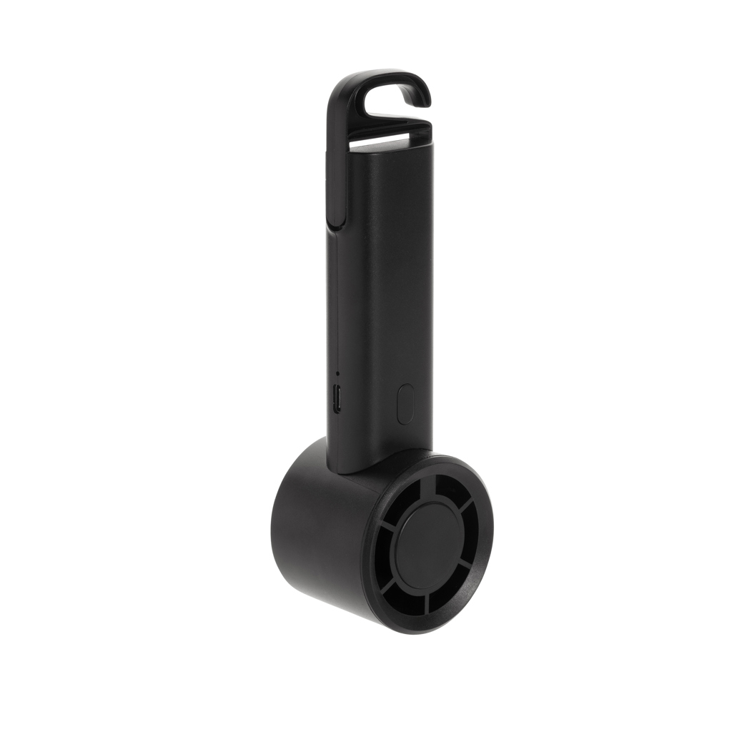 Ventilador portátil recargable Twist RCS plástico reciclado - Verano - Regalo Promocional Personalizado - imagen 6