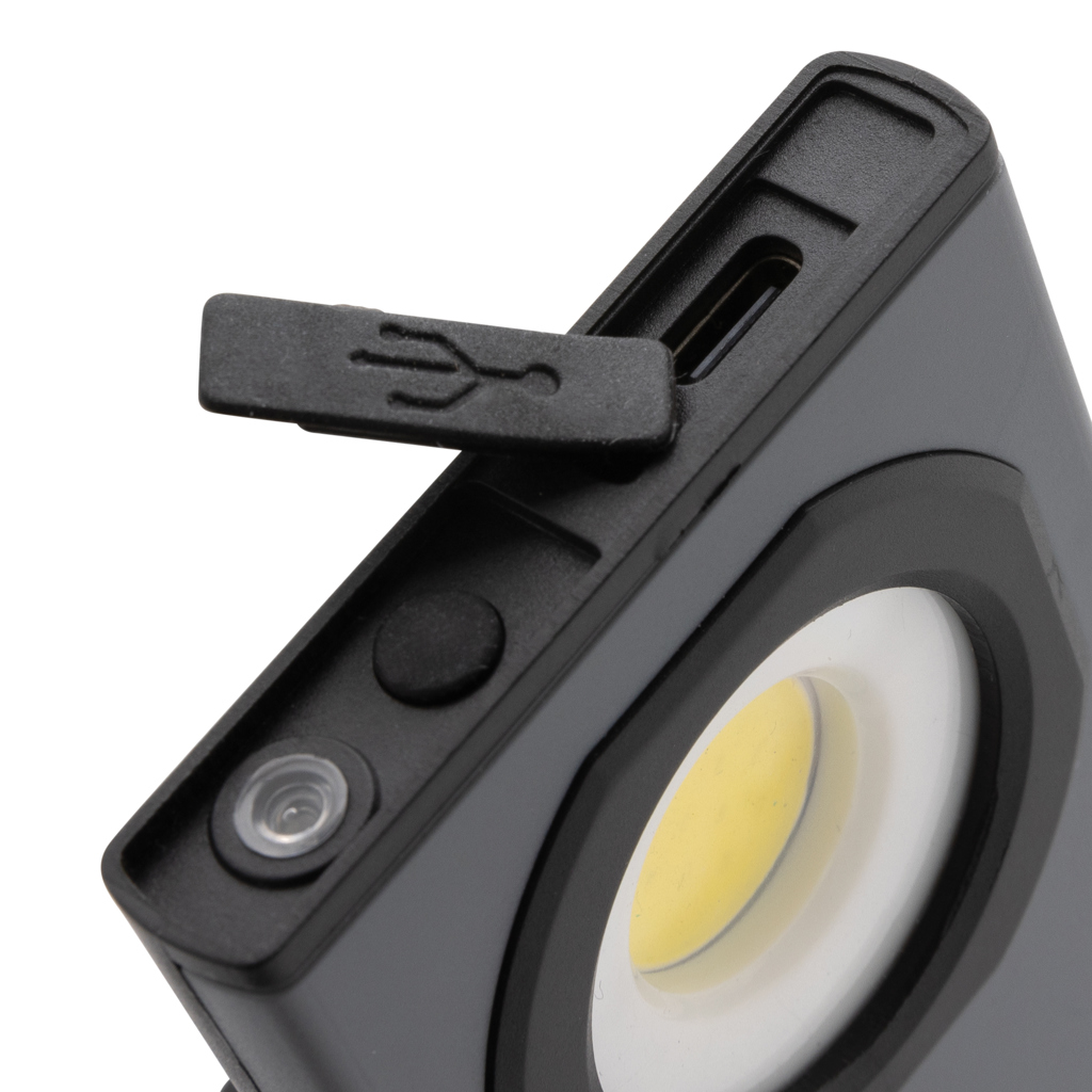 Luz de trabajo personalizada USB Gear X de plástico reciclado - Linternas personalizadas - Regalo Promocional Personalizado - imagen 7