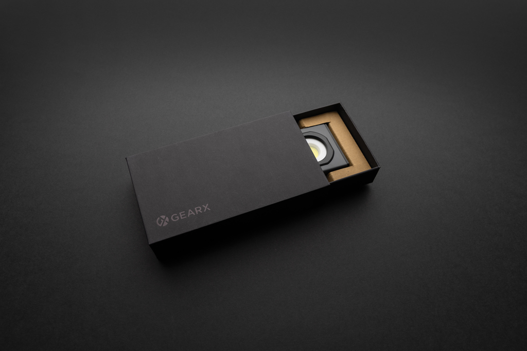 Luz de trabajo personalizada USB Gear X de plástico reciclado - Linternas personalizadas - Regalo Promocional Personalizado - imagen 13