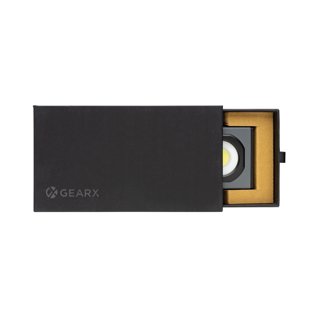 Luz de trabajo personalizada USB Gear X de plástico reciclado - Linternas personalizadas - Regalo Promocional Personalizado - imagen 14