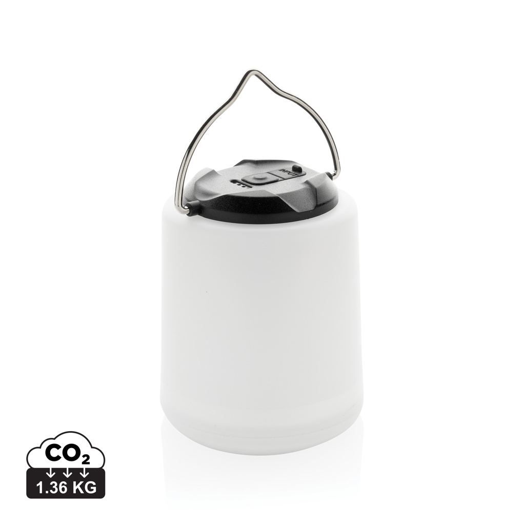 Lámpara Limio portátil recargable plástico reciclado RCS - Linternas personalizadas - Regalo Promocional Personalizado