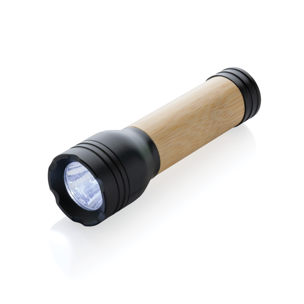Linterna personalizada Lucid de bambú y plástico reciclado - Linternas personalizadas - Regalo Promocional Personalizado - imagen 2
