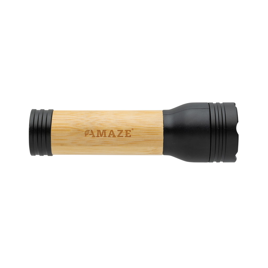 Linterna personalizada Lucid de bambú y plástico reciclado - Linternas personalizadas - Regalo Promocional Personalizado - imagen 6