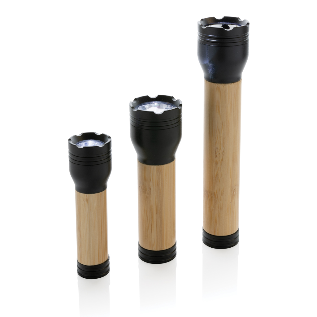 Linterna personalizada Lucid de bambú y plástico reciclado - Linternas personalizadas - Regalo Promocional Personalizado - imagen 7
