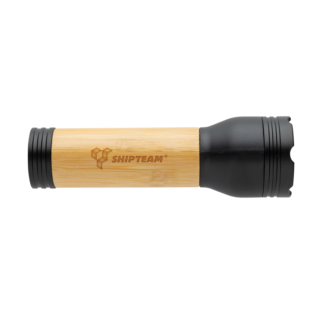 Linterna personalizada Lucid 3W RCS de bambú y plástico reciclado - Linternas personalizadas - Regalo Promocional Personalizado - imagen 5