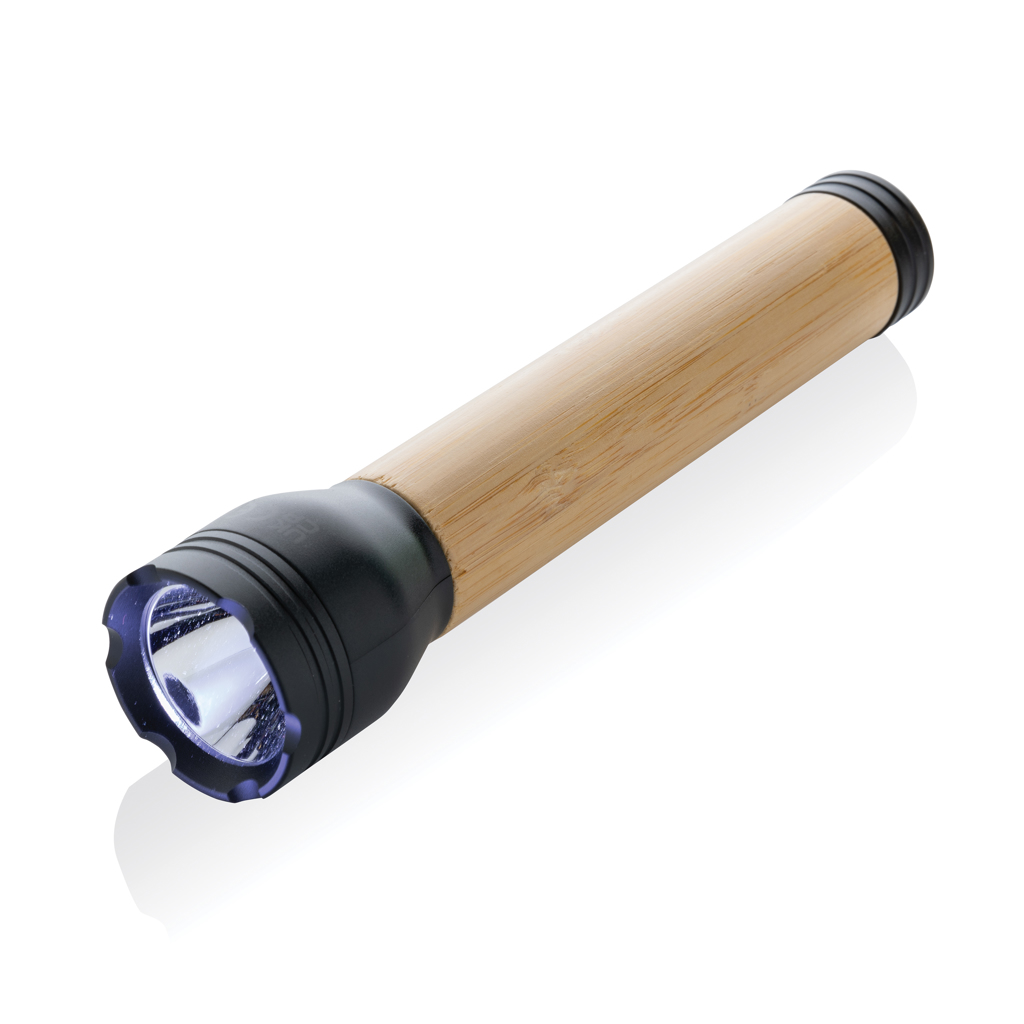 Linterna personalizada Lucid 5W de bambú y plástico reciclado - Linternas personalizadas - Regalo Promocional Personalizado - vista alternativa