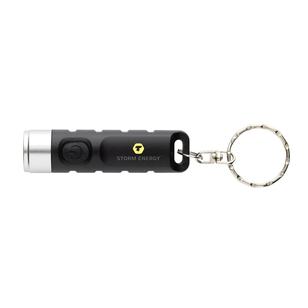 Linterna llavero personalizada recargable USB Globix de plástico reciclado - Linternas personalizadas - Regalo Promocional Personalizado - imagen 6