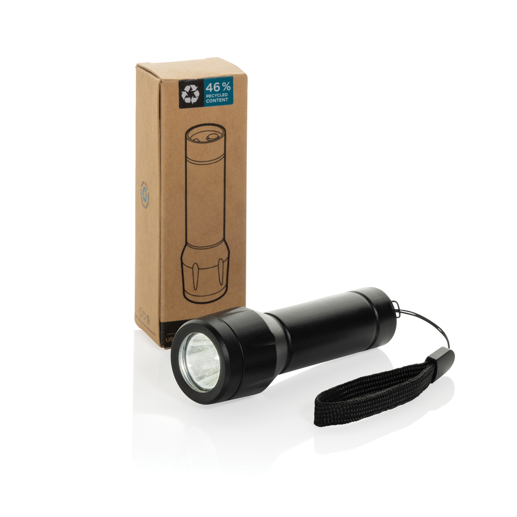 Linterna recargable por USB Flara RSC de plástico reciclado - Novedades - Regalo Promocional Personalizado - imagen 3