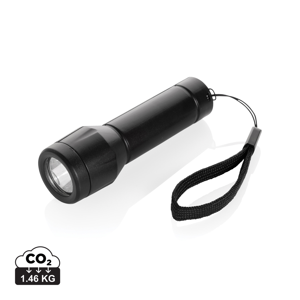 Linterna recargable por USB Flara RSC de plástico reciclado - Novedades - Regalo Promocional Personalizado
