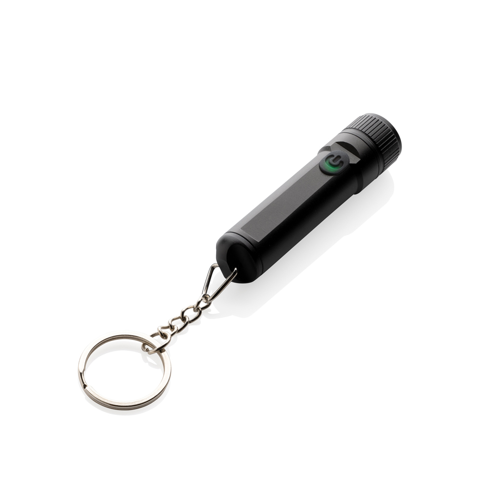 Linterna llavero personalizada ultra brillante Gear X de aluminio reciclado - Linternas personalizadas - Regalo Promocional Personalizado - imagen 3