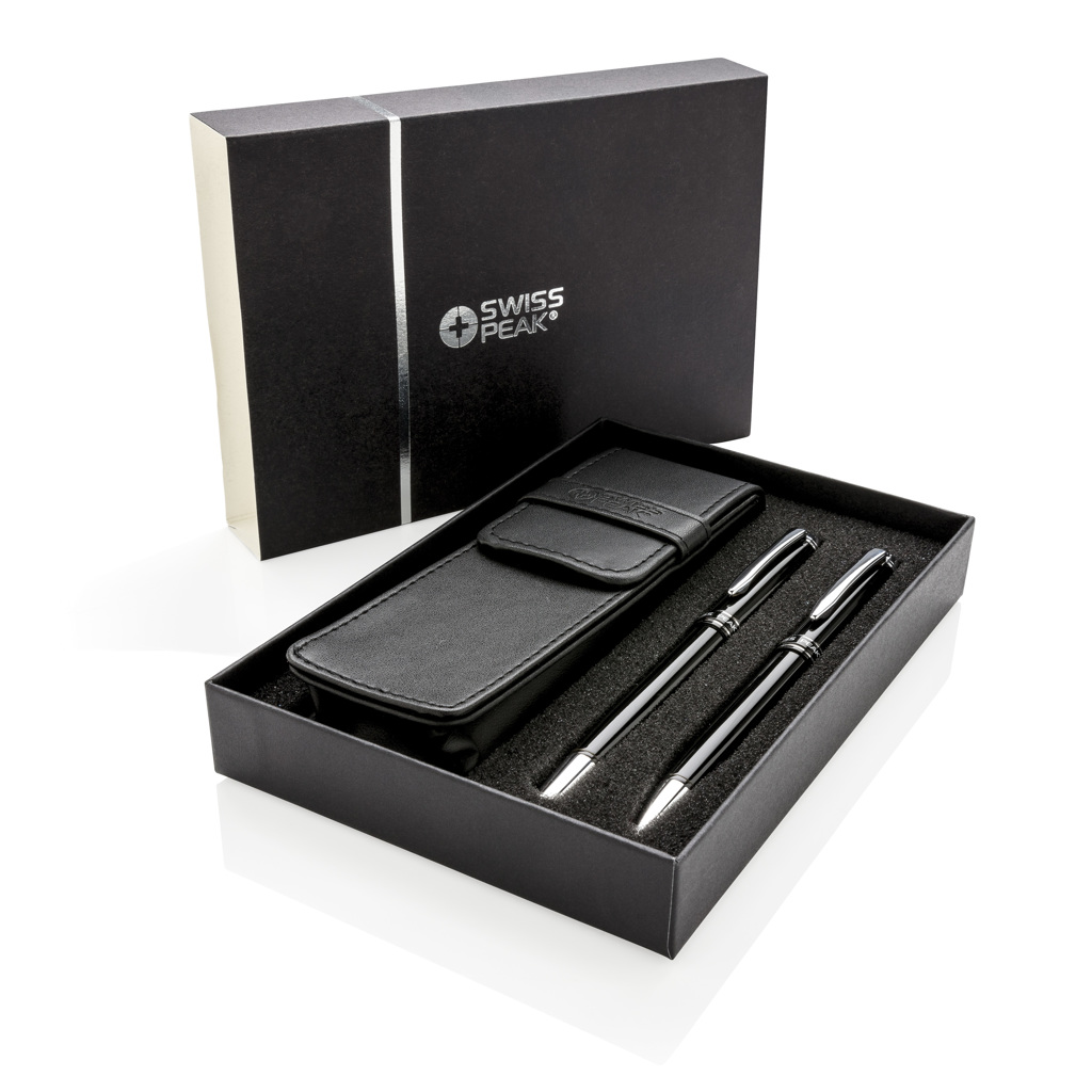 Set de bolígrafos ejecutivo personalizado Swiss Peak - Set de escritura personalizados - Regalo Promocional Personalizado - imagen 3